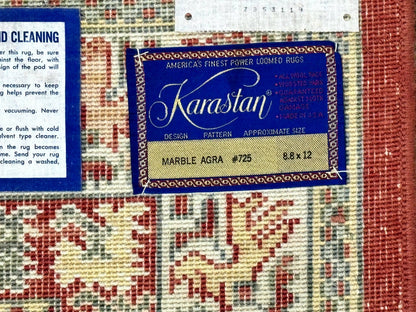 Karastan Rug 8.8 x 12 Marble Agra #725, Vintage Wool Pile Karastan Rug, Original 700 Series, Discontinued Rare Karastan Carpet - Nuvé
