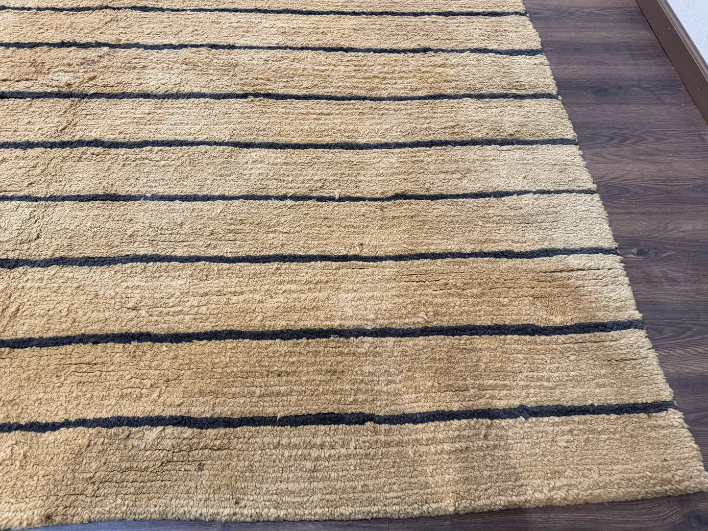 Modern Nepali Rug 13 x 15.6, Palace Size Wool Custom Made Rug, Tan, Large Nepali/Tibetan Carpet - Nuvé