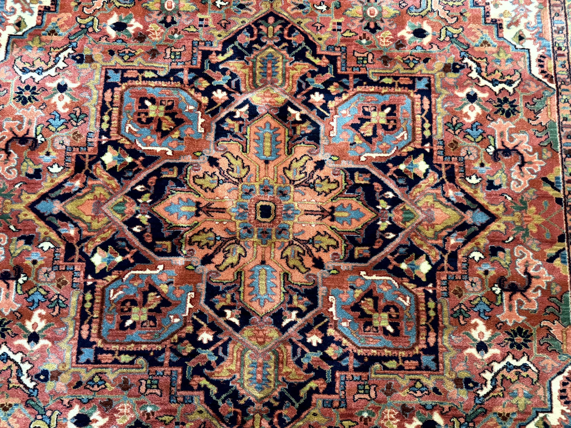 8.8 x 12 Karastan Heriz Rug #726, Vintage Wool Discontinued Carpet, Original 700 Series - Nuvé