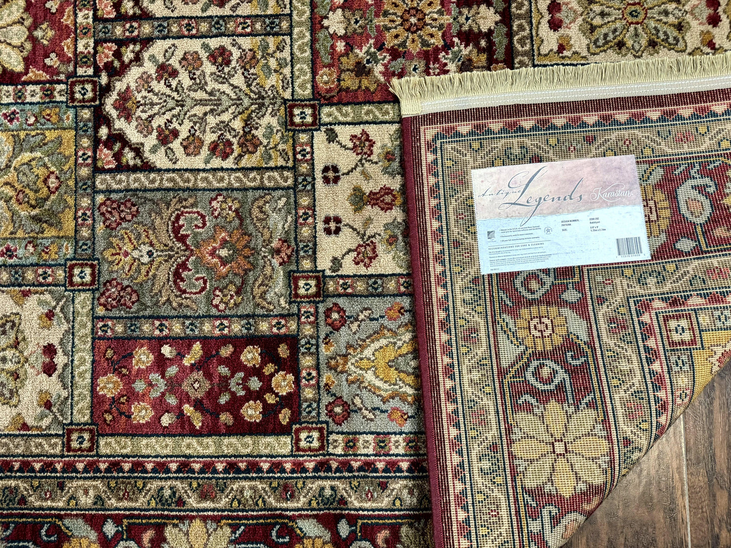 Karastan Rug 5.9 x 9 Antique Legends Bakhtiyari#2200-202, Karastan Area Rug, Wool Pile Vintage Karastan Carpet - Nuvé