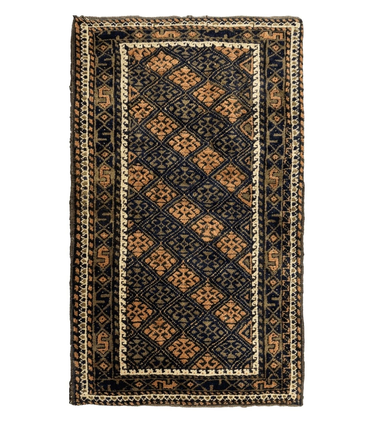 2' X 3' Antique Handmade Pakistani Bokhara Turkoman Balouchi Wool Rug Mat Nice