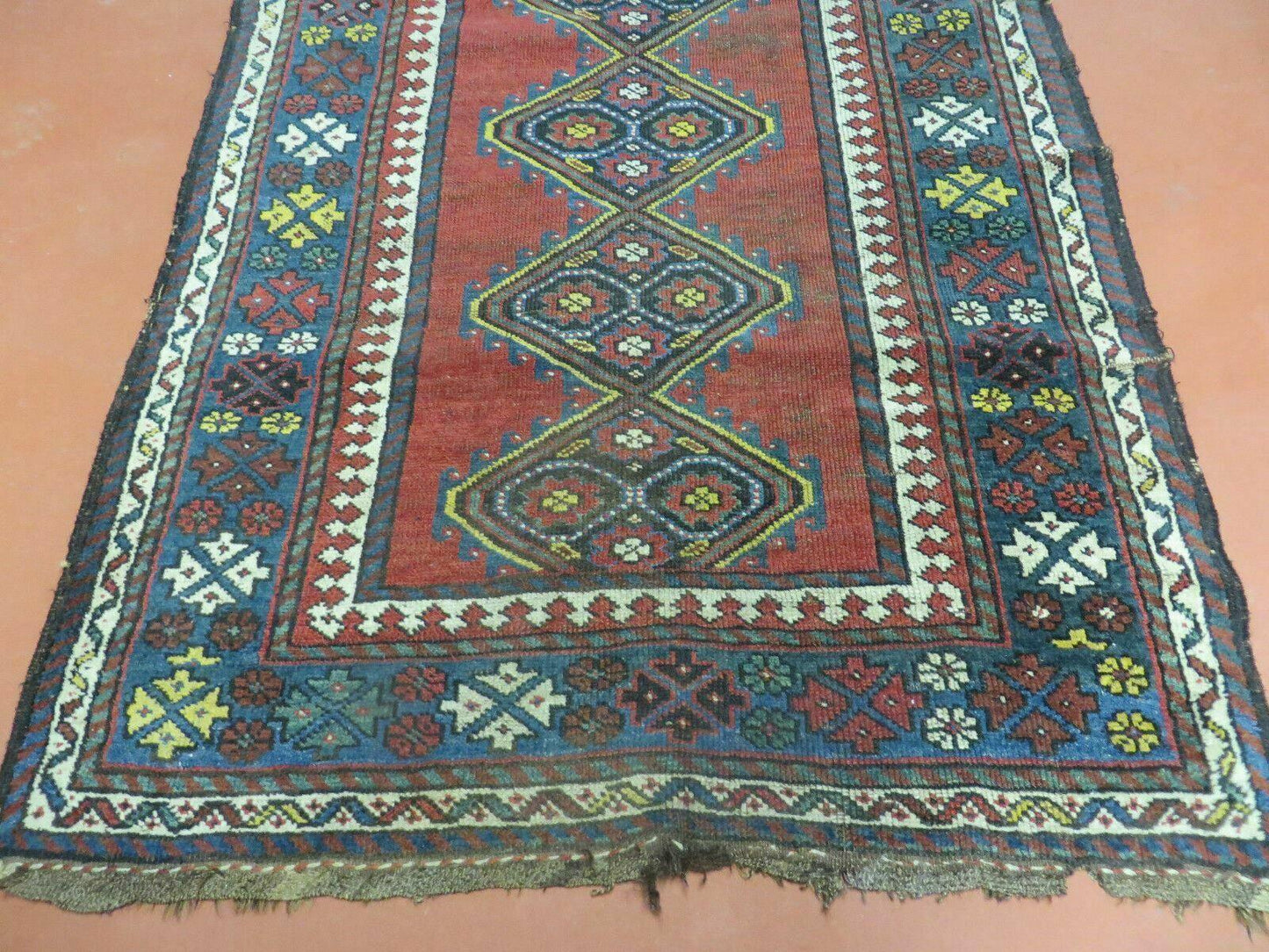 3' X 6' Antique 1920s Handmade Caucasian Karabagh Ganjeh Talesh Wool Rug Nice - Nuvé