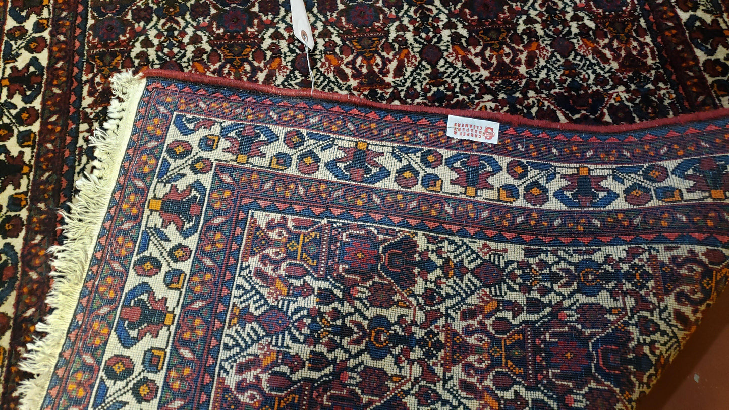 3.6 x 5 Hand-Knotted Vase Rug Floral Turkish Tribal Village Weaving Zagros Vintage Carpet Home Office Wool Area Rug 3x5 Persian Rug 4x5 - Nuvé