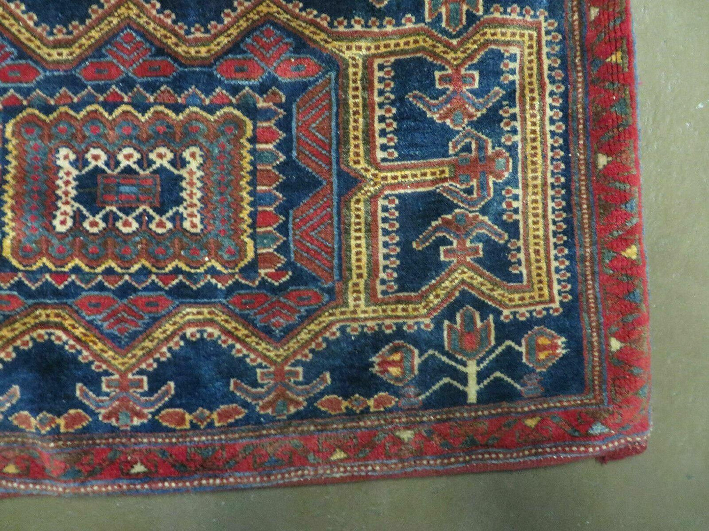 3' X 4.5' Antique Handmade Turkish Tribal Wool Rug Double Saddle Bag Nice - Nuvé