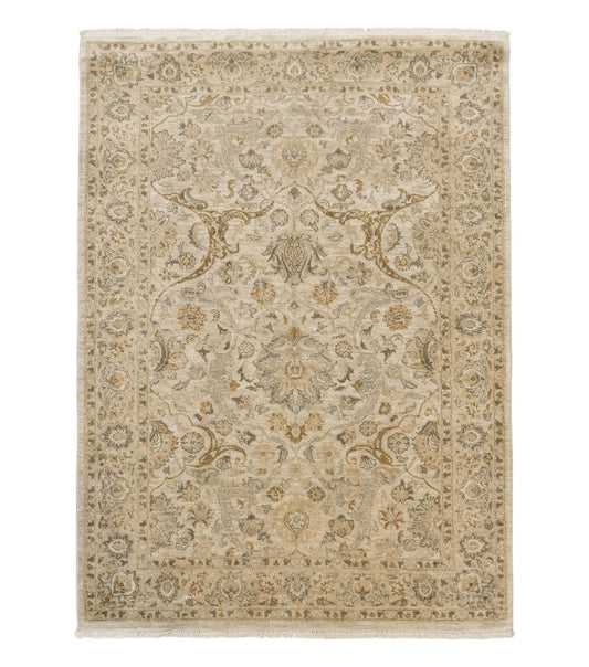 Pak Persian Rug 4x6, Beige, Pakistani Peshawar Rug, Handmade, Neutral Colors, Vintage Rug for Modern Home