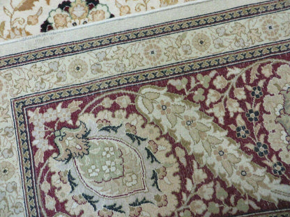 9' X 12' Vintage Handmade Wool Rug Pakistani Floral Design Nice Vegetable Dye - Nuvé