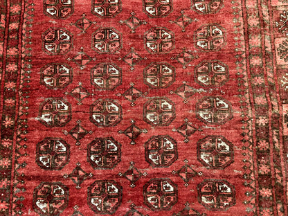 Antique Persian Turkoman Rug 5x6, Red - Nuvé