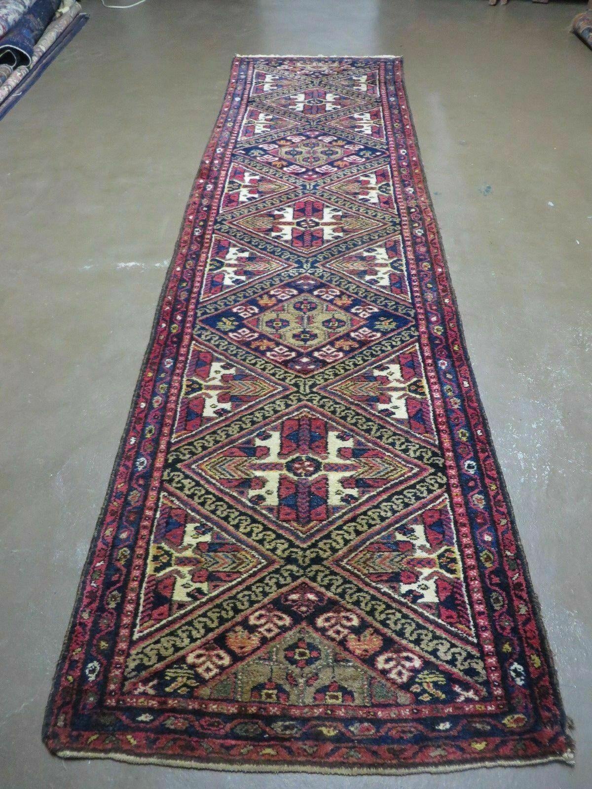 2' 6" X 9' Antique Handmade Turkish Anatolian Wool Runner Rug Nice - Nuvé