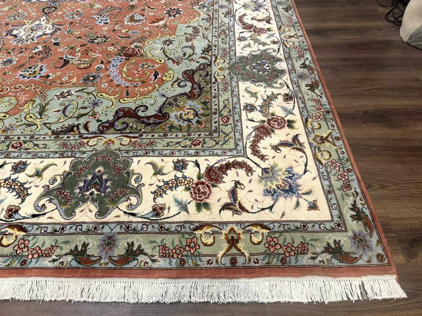 Palace Size Persian Tabriz Rug 12x17, Medallion Carpet, Fine 250 KPSI, Stunning - Nuvé