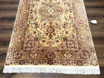 Sino Persian Rug 4x6, Wool and Silk Highlights, Fine 200 KPSI - Nuvé