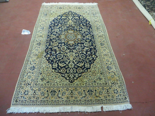 4' X 6' Handmade Ultra Fine India Floral Oriental Wool Silk Rug Hand Knotted - Nuvé