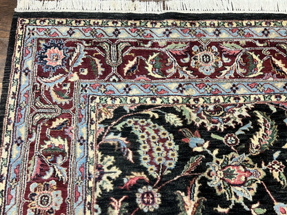 Indo Persian Rug 8x10, Nourison Carpet, Floral, Hand Knotted Vintage Wool Rug - Nuvé
