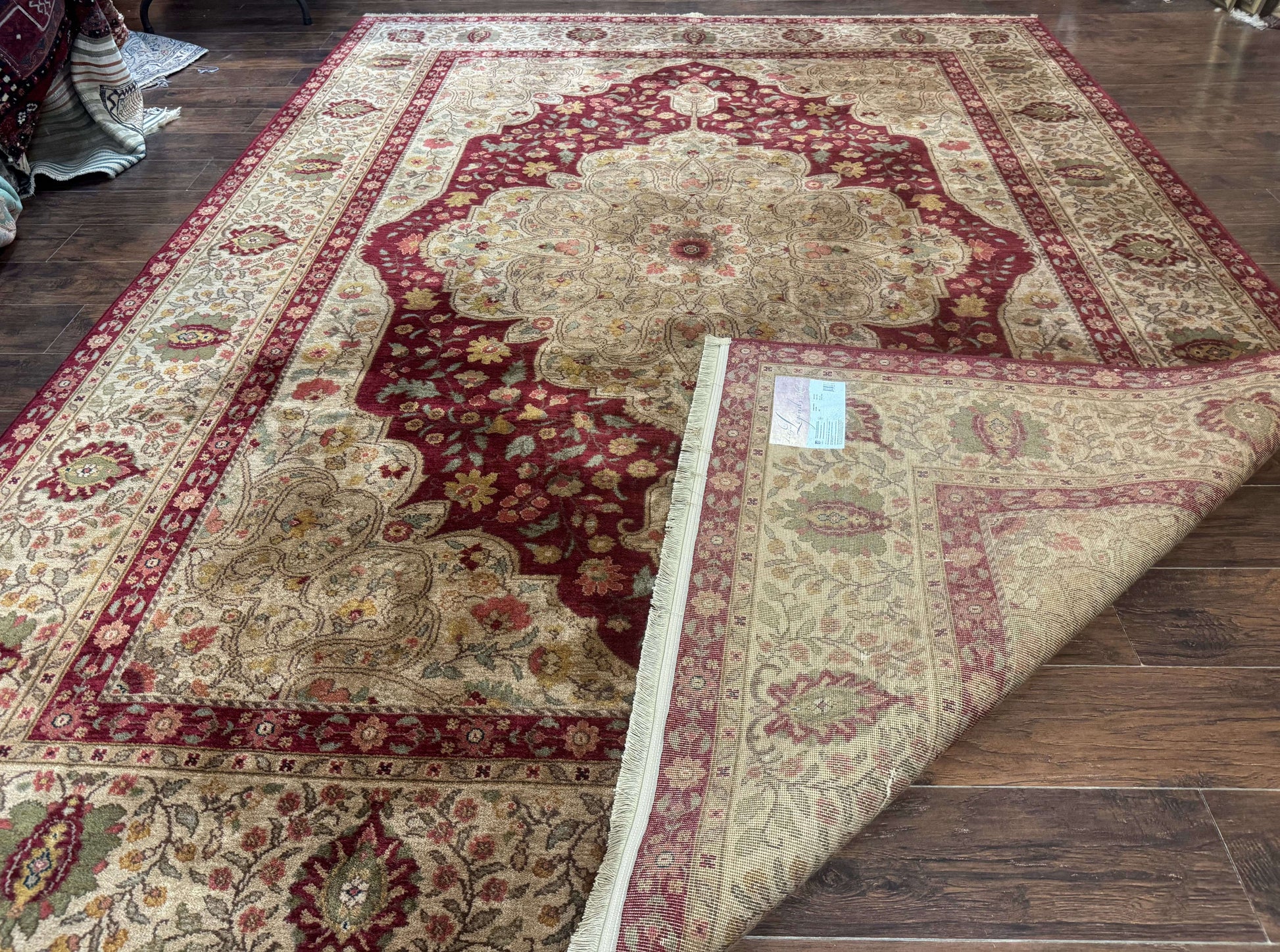 Karastan Rug 8.8 x 12, Antique Legends Royal Tabriz, Wool Pile, Vintage, Rare - Nuvé