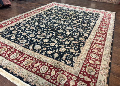 Black Pak Persian Rug 8x10, Floral Allover - Nuvé