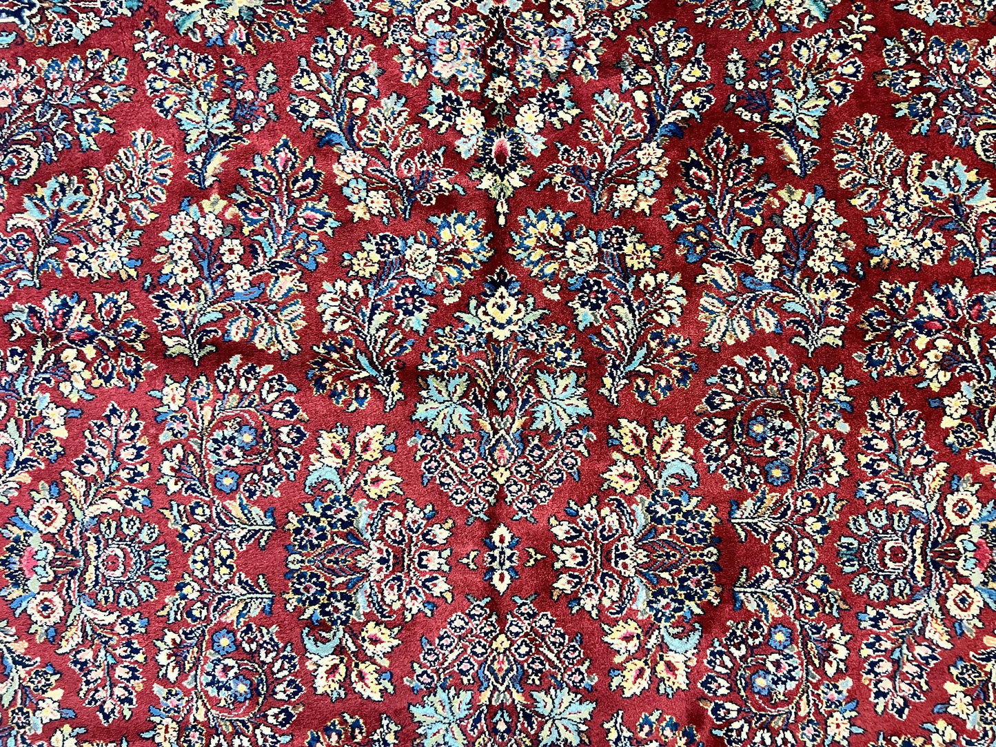 Karastan Rug 10x18 Red Sarouk #785, Wool Karastan Carpet, Original 700 Series, Vintage Discontinued Large Oriental Rug - Nuvé