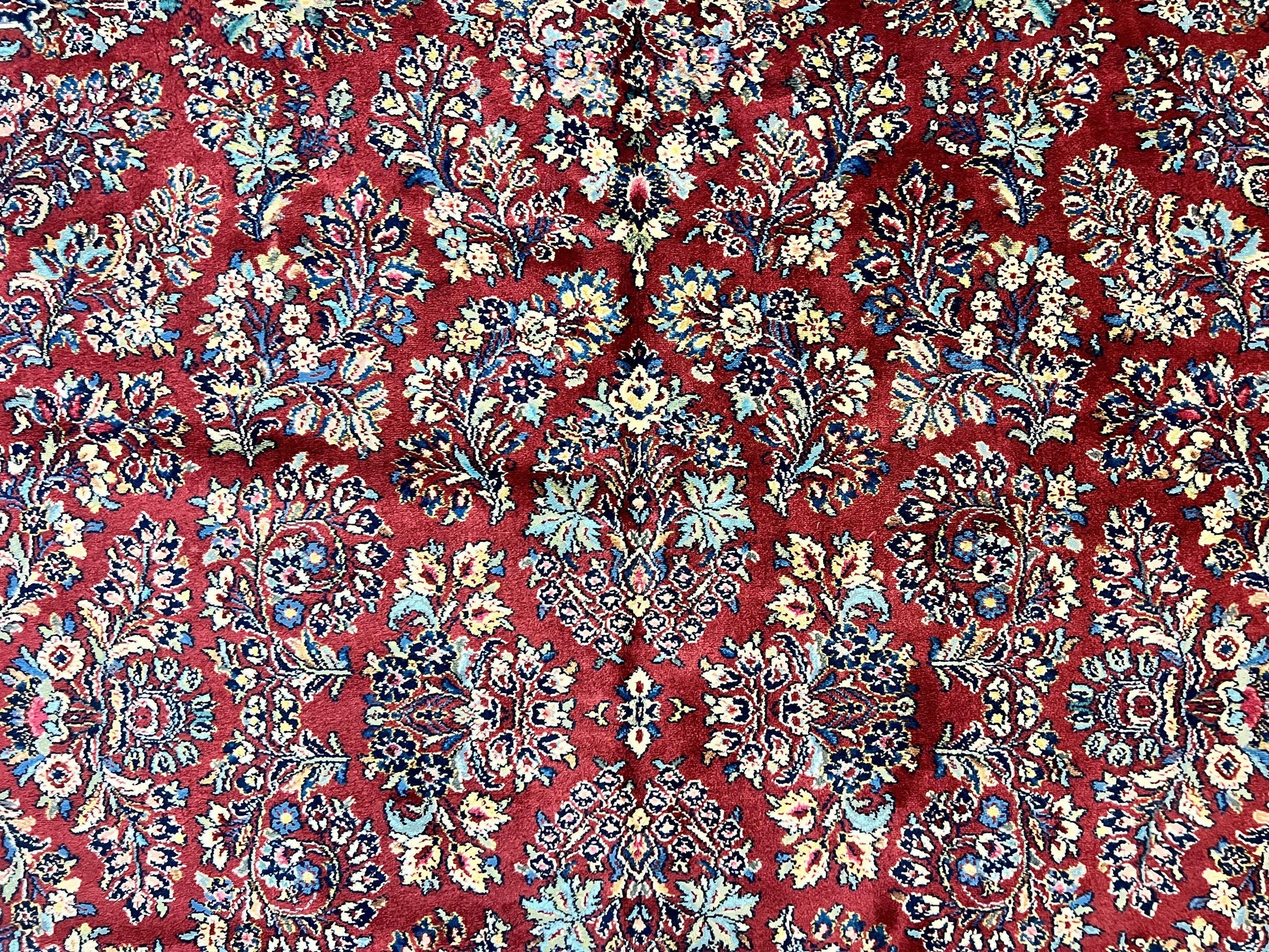 Karastan Rug 10x18 Red Sarouk #785, Wool Karastan Carpet, Original 700 Series, Vintage Discontinued Large Oriental Rug - Nuvé