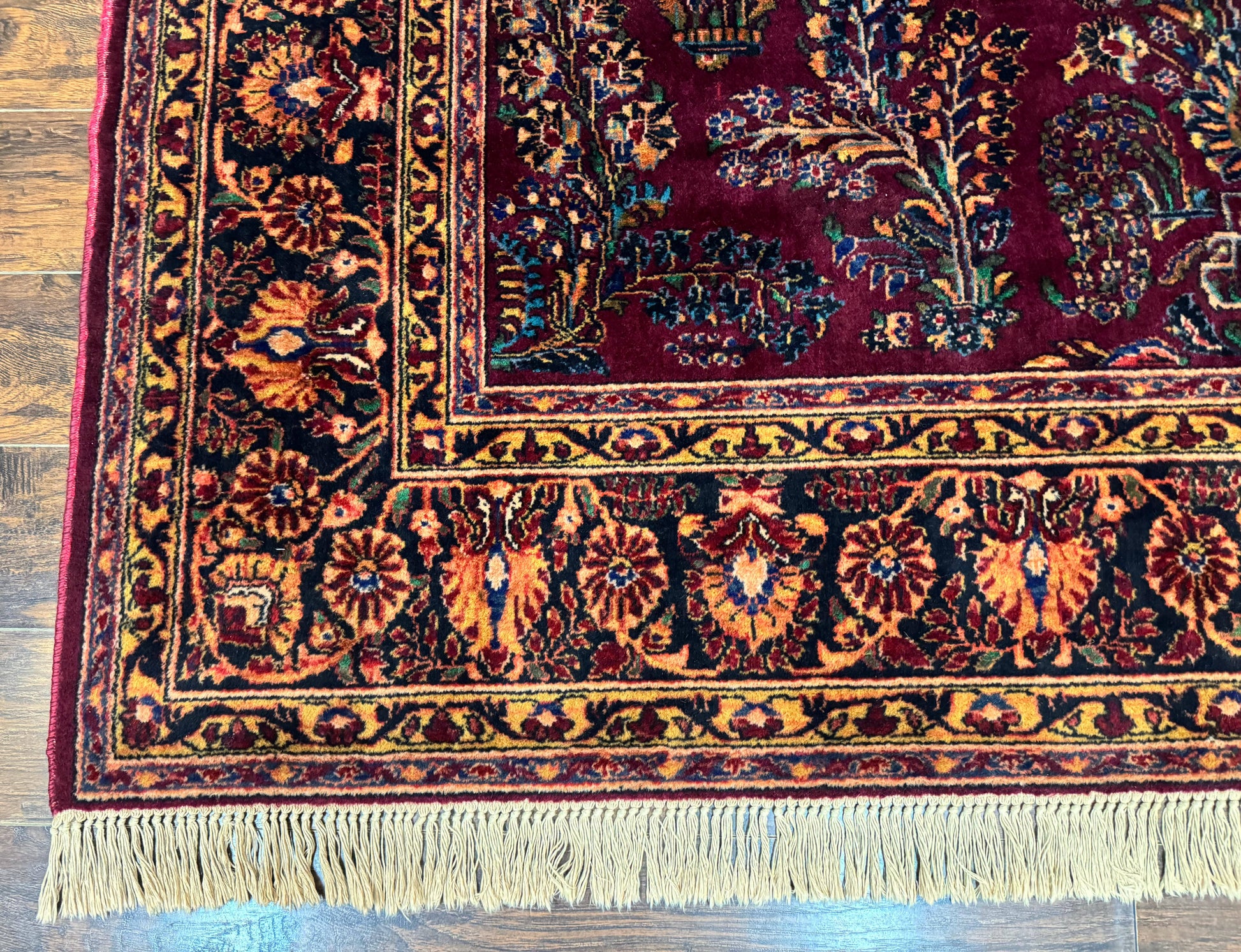 Antique Karastan Rug 8.6 x 12, Wool Pile, Vintage Discontinued Karastan Sarouk Lanamar - Nuvé