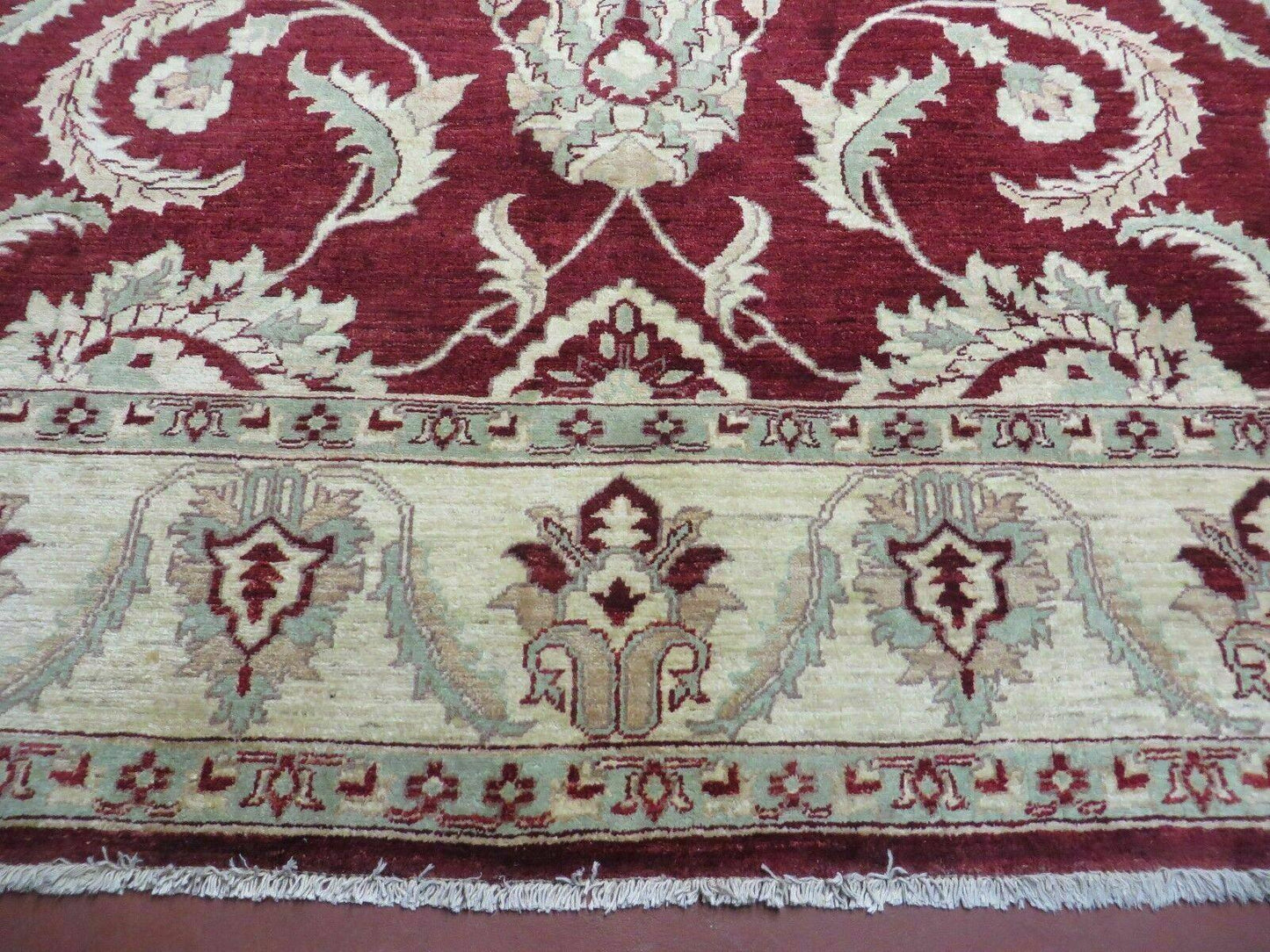 8' X 10' Vintage Fine Handmade Peshawar Agra Chobi Rug - Nuvé