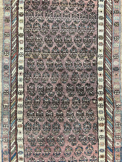 Antique Persian Sarab Runner Rug 3x11, Wool Camel Hair, Tribal Carpet for Hallway 3 x 11, Antique 1920s Rug, Handmade - Nuvé