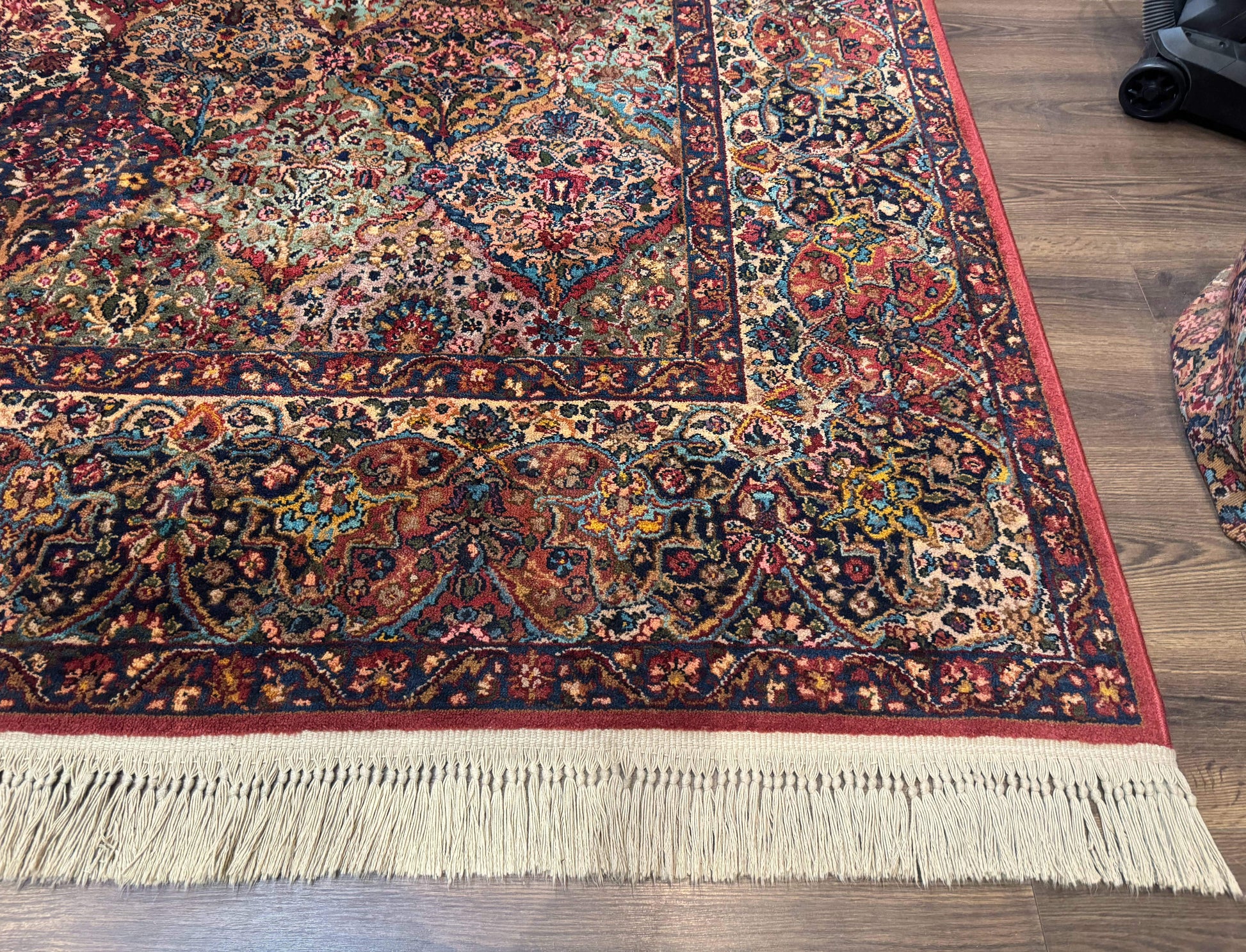Karastan Rug 8.8 x 10.6, Multicolor Panel Kirman Rug #717, Original 700 Series, Wool - Nuvé