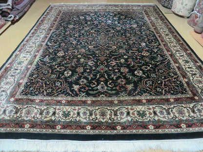 Indo Persian Rug 8x10, Wool Handmade Floral Carpet - Nuvé