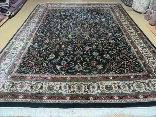 Indo Persian Rug 8x10, Wool Handmade Floral Carpet - Nuvé
