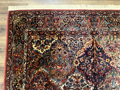 Karastan Rug 5.9 x 9, Multicolor Panel Kirman Rug #717, Wool Original Karastan Collection 700 Series - Nuvé