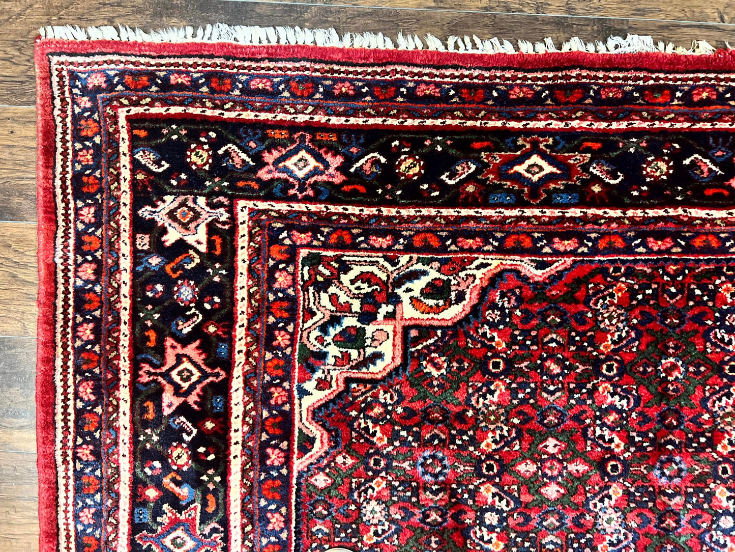 Large Persian Tribal Rug 11x17, Palace Sized Wool Handmade Vintage Carpet, Oversized Hand Knotted Rug, Red, Hamadan Dargazin Rug - Nuvé