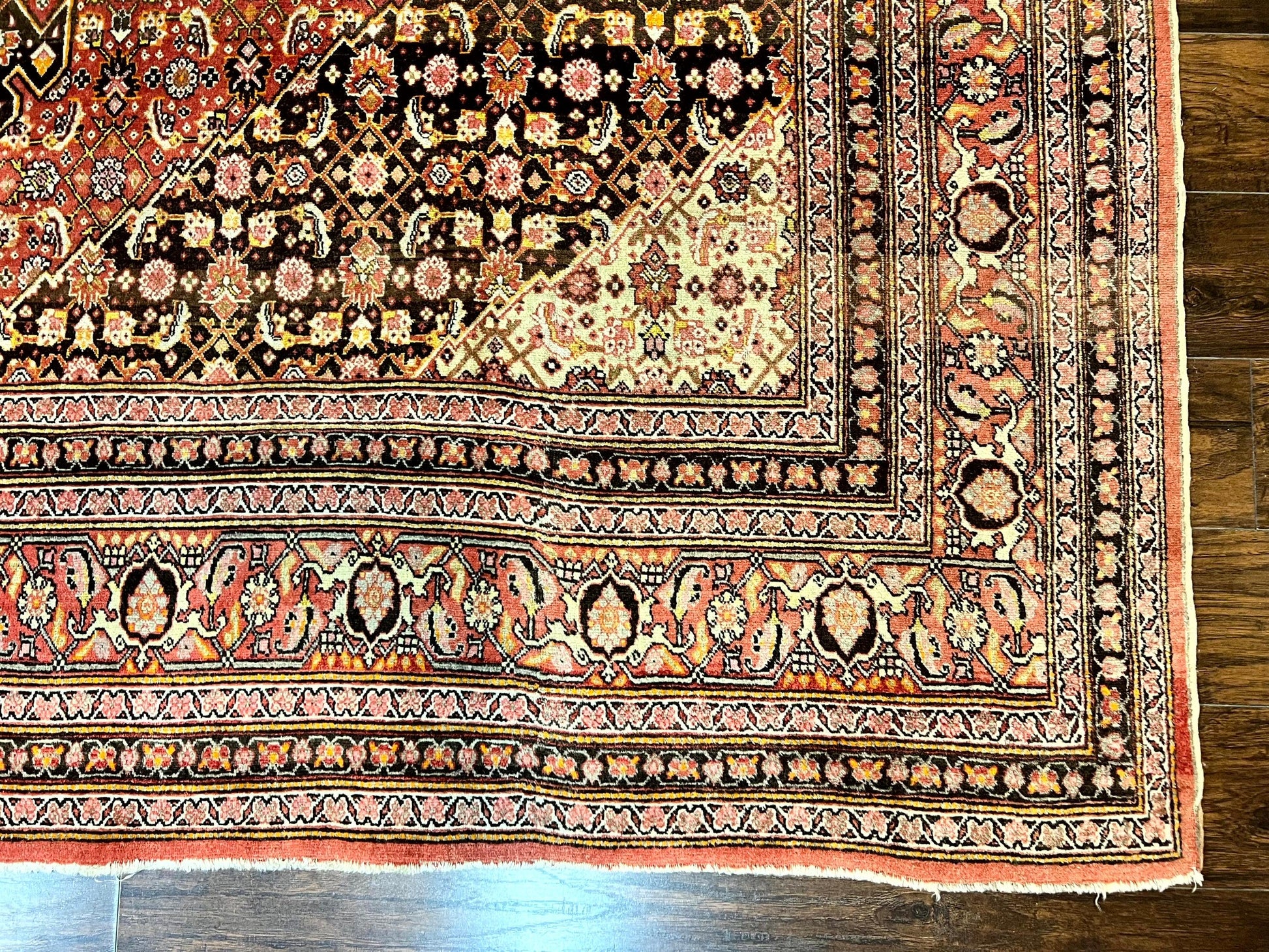 Rare Antique Persian Tabriz Rug 9x12, Red, Handmade, Wool - Nuvé