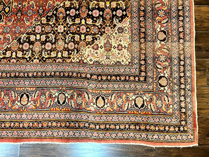 Rare Antique Persian Tabriz Rug 9x12, Red, Handmade, Wool - Nuvé