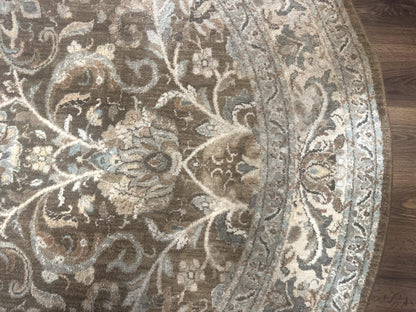 Round Karastan Rug 8x8 ft, Euphoria New Bridge Karastan Rug, Indo Mahal Design - Nuvé