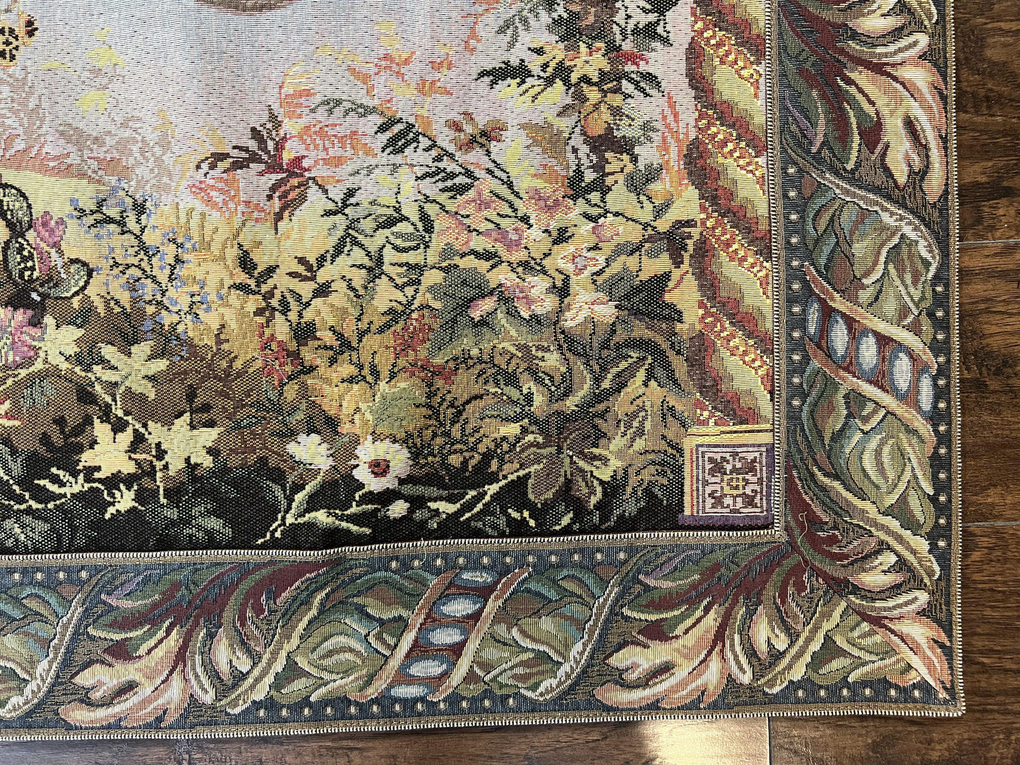 Vintage Tapestry 4 x 5.6, Adorned Elephant Pictorial - Nuvé