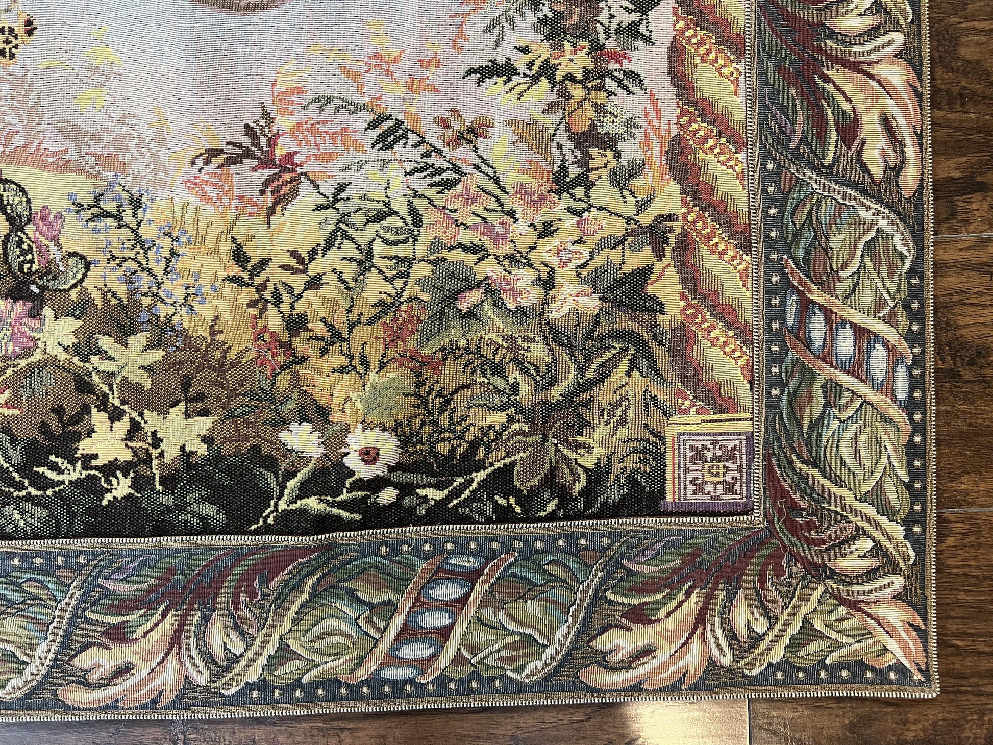 Vintage Tapestry 4 x 5.6, Adorned Elephant Pictorial - Nuvé