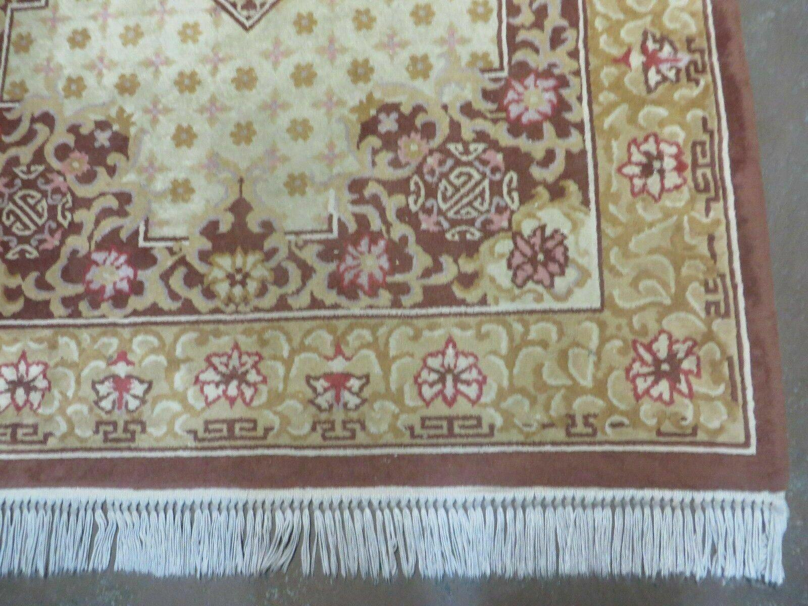 Vintage Chinese Wool Rug 4x6 - Nuvé