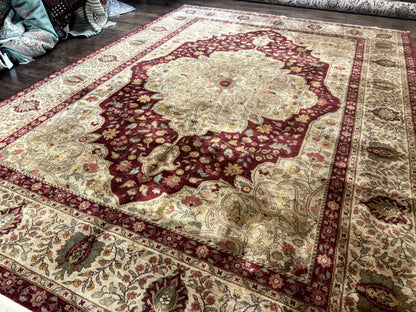 Karastan Rug 8.8 x 12, Antique Legends Royal Tabriz, Wool Pile, Vintage, Rare - Nuvé