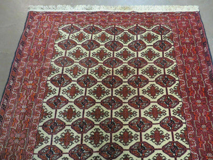 4' X 6' Handmade Finely Knotted Pakistan Turkoman Bokhara Wool Rug Nice - Nuvé