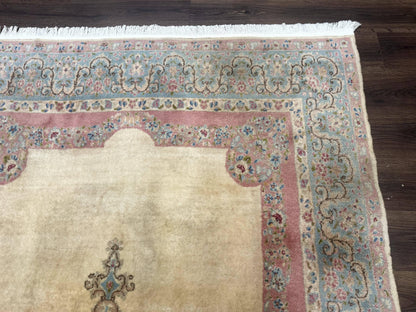 Persian Kerman Rug 6x9, Pastel Colors, Semi Open Field - Nuvé