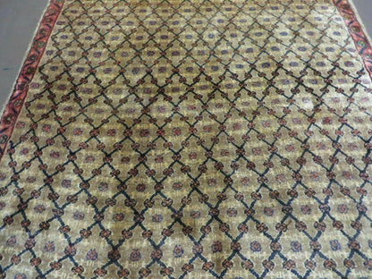 4' X 6' Handmade Indian Allover Wool Rug Camel Hair Color #119 - Nuvé