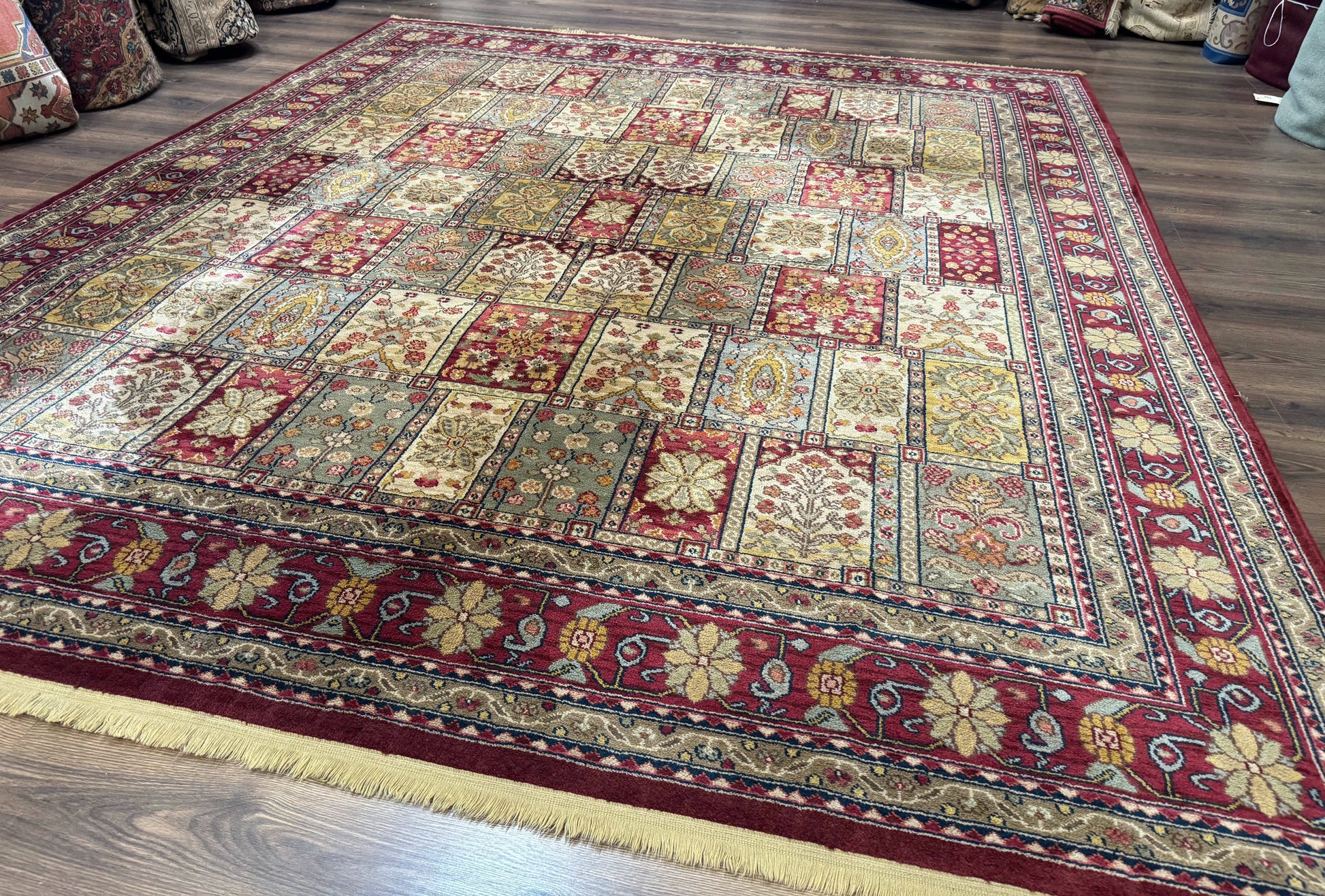 Karastan Bakhtiyari Rug 8.8 x 10, Antique Legends Karastan Wool Carpet #2200-202, Multicolor Panel - Nuvé