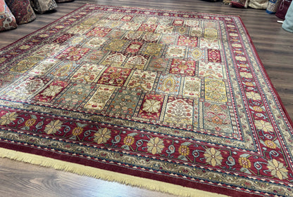 Karastan Bakhtiyari Rug 8.8 x 10, Antique Legends Karastan Wool Carpet #2200-202, Multicolor Panel - Nuvé