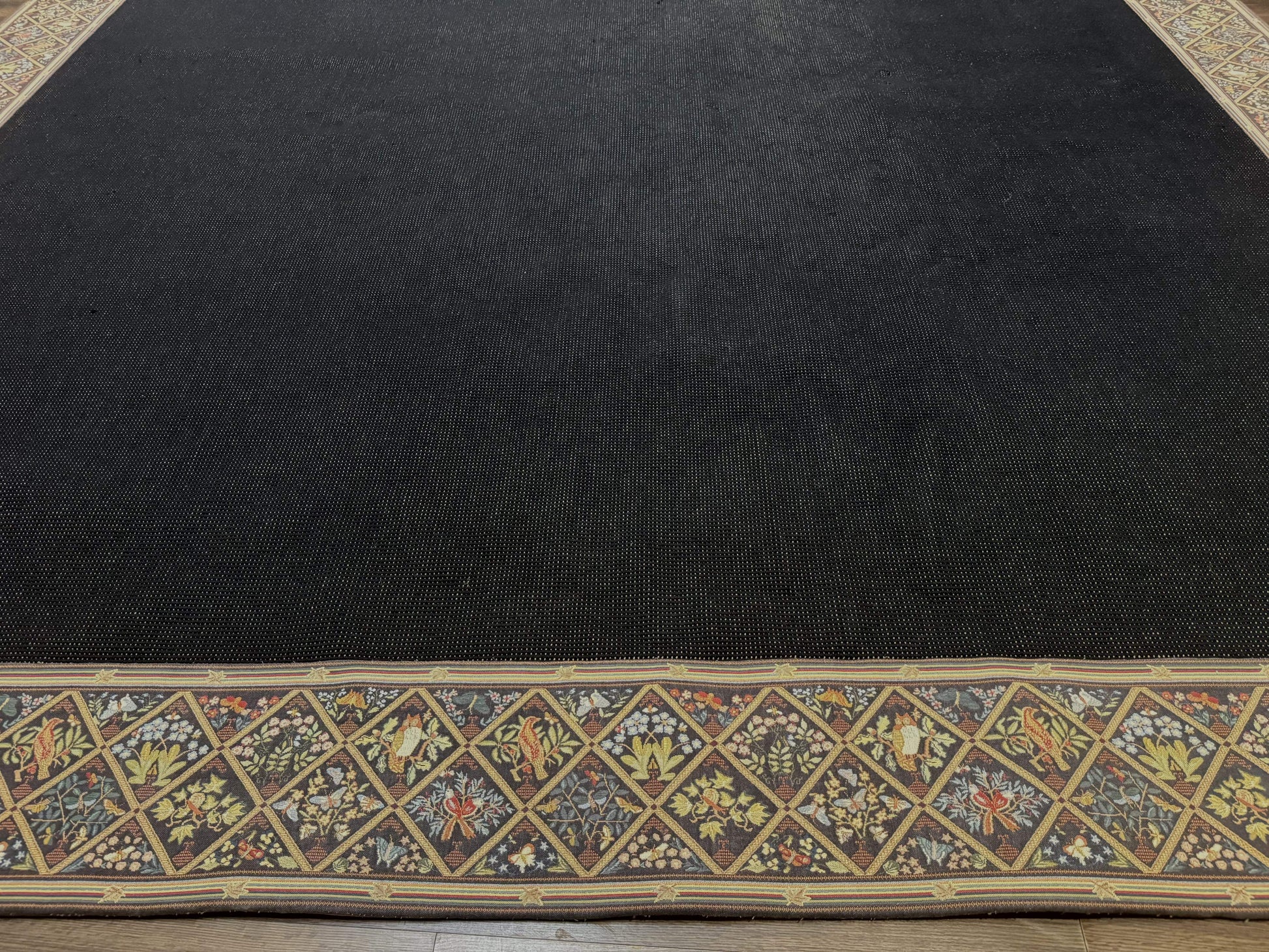 Palace Sized Stark Area Rug 12x19, Black Carpet - Nuvé