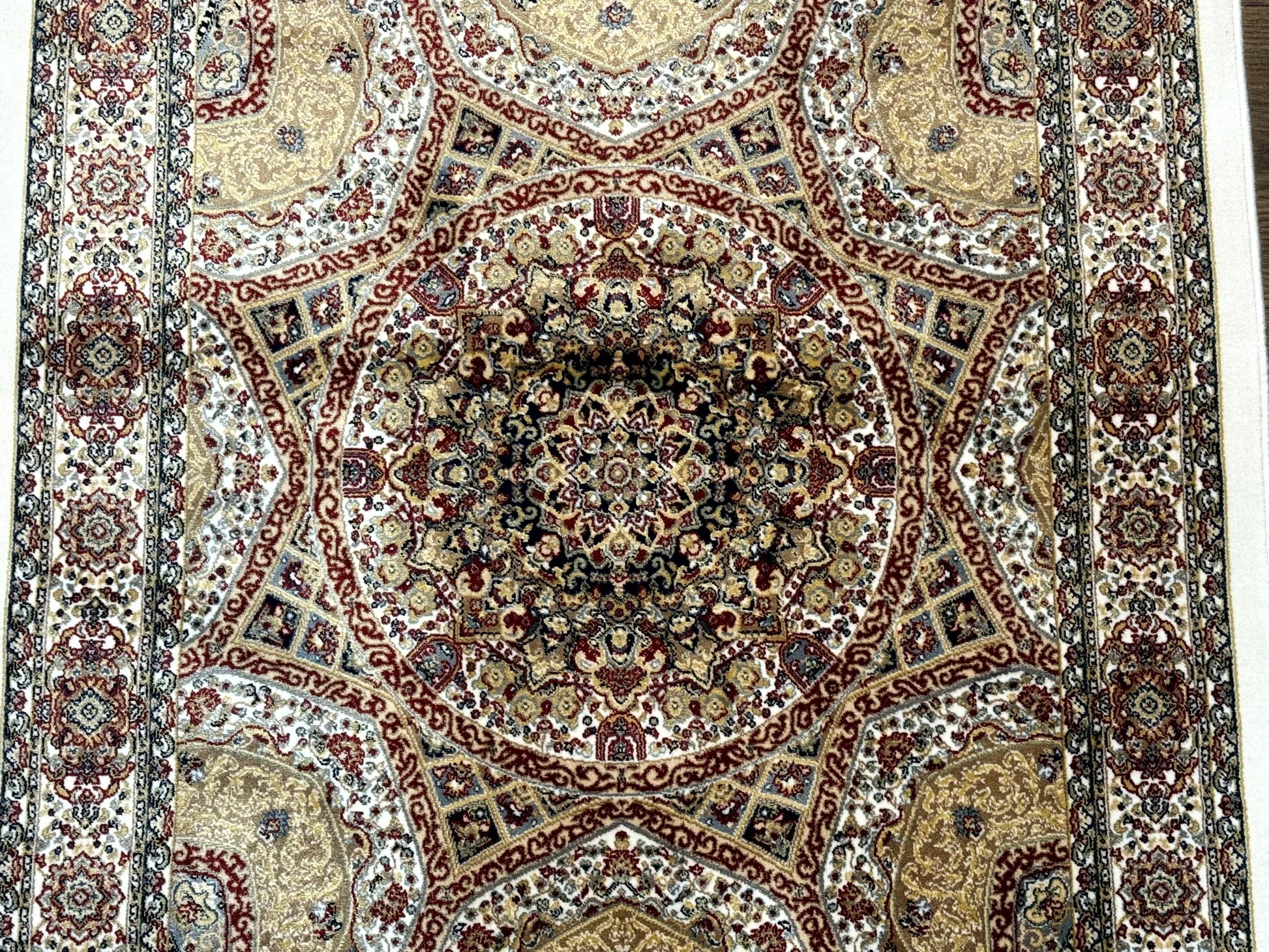 Turkish Silk Runner Rug 2.6 x 12, Hereke Mamluk Runner, Bamboo Silk, New - Nuvé