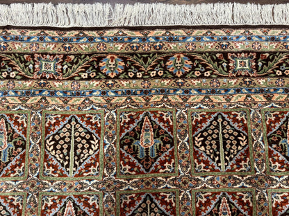 Sino Persian Rug 8x10, Panel Design, Brown, Multicolor, Wool, Cedar Trees - Nuvé