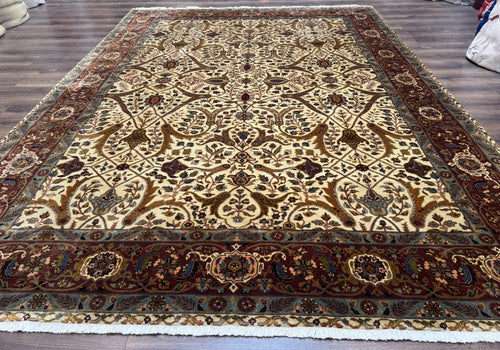 Persian Bidjar Rug 9x12 - Mustafi Allover Pattern - Traditional Carpet - Nuvé