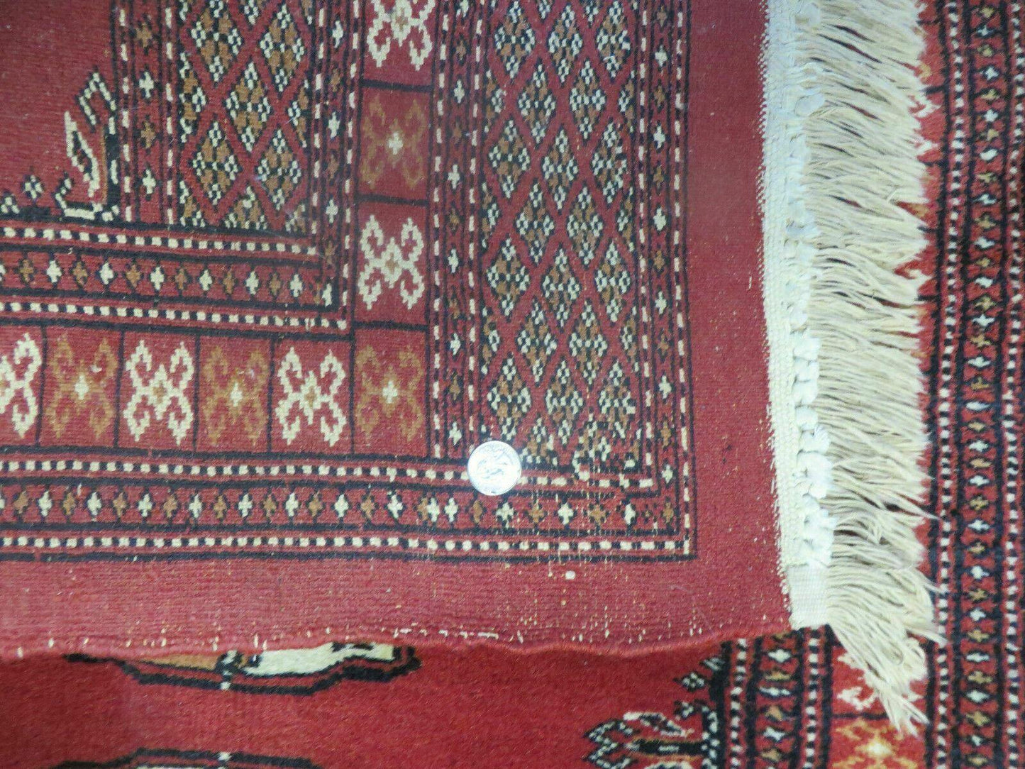2' 8" X 10' Vintage Handmade Bokhara Turkoman Pakistani Wool Runner Rug Nice - Nuvé