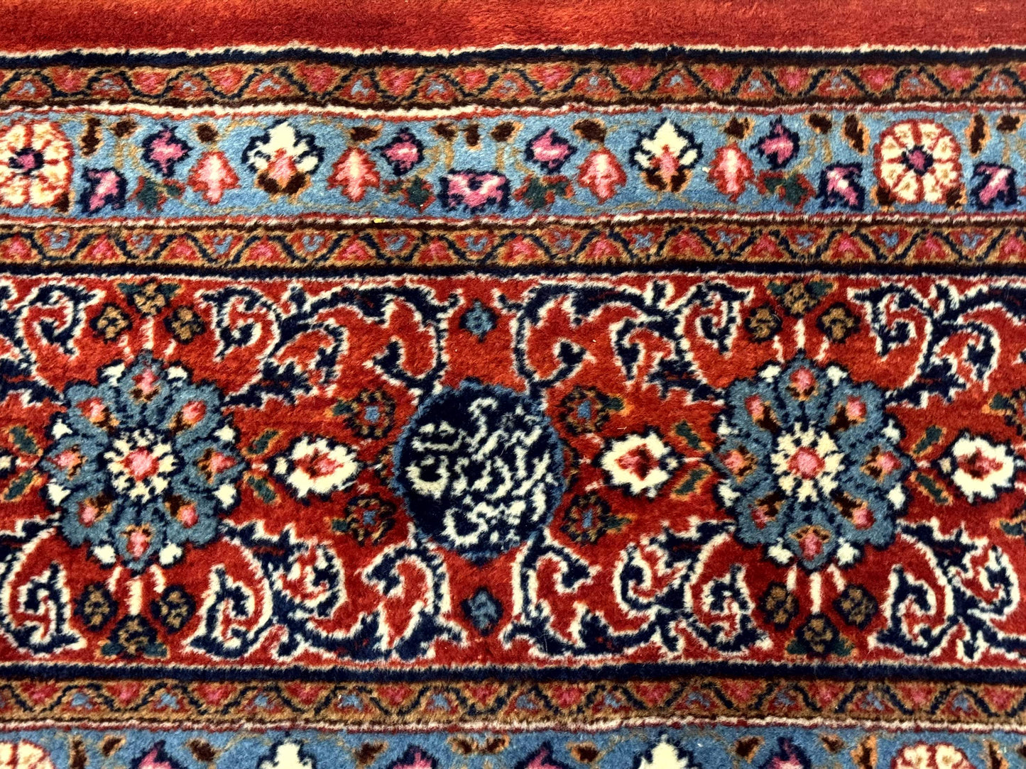 Wonderful Persian Qum Rug 10x13, Panel Design, Fine 260 KPSI, Signed, Red Multicolor - Nuvé