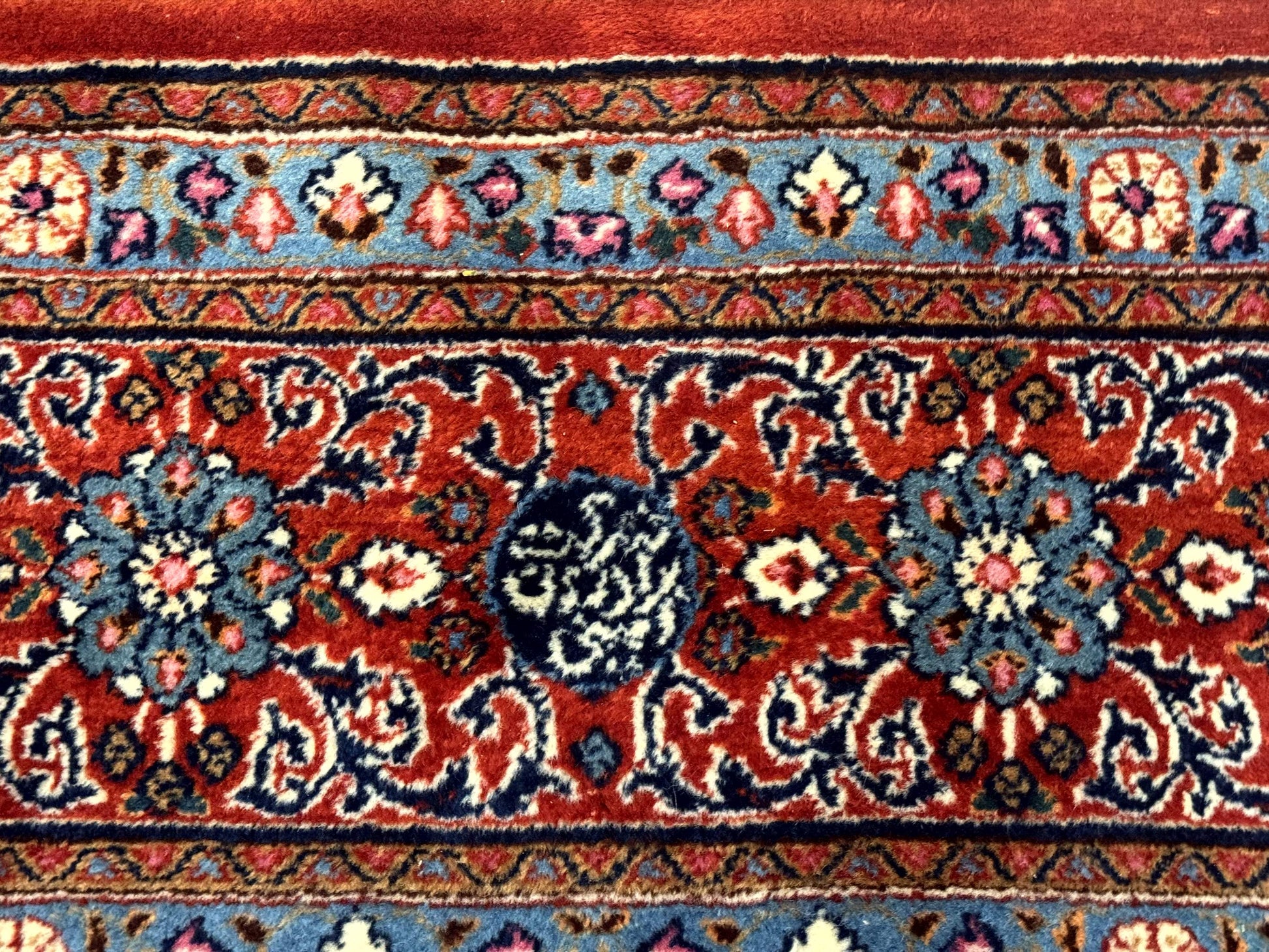 Wonderful Persian Qum Rug 10x13, Panel Design, Fine 260 KPSI, Signed, Red Multicolor - Nuvé
