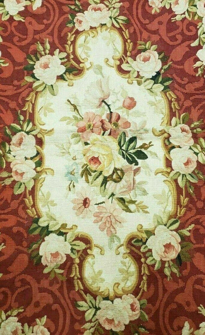 3' X 5' Antique Handmade French Aubusson Weave Savonnerie Needlepoint Rug Nice - Nuvé