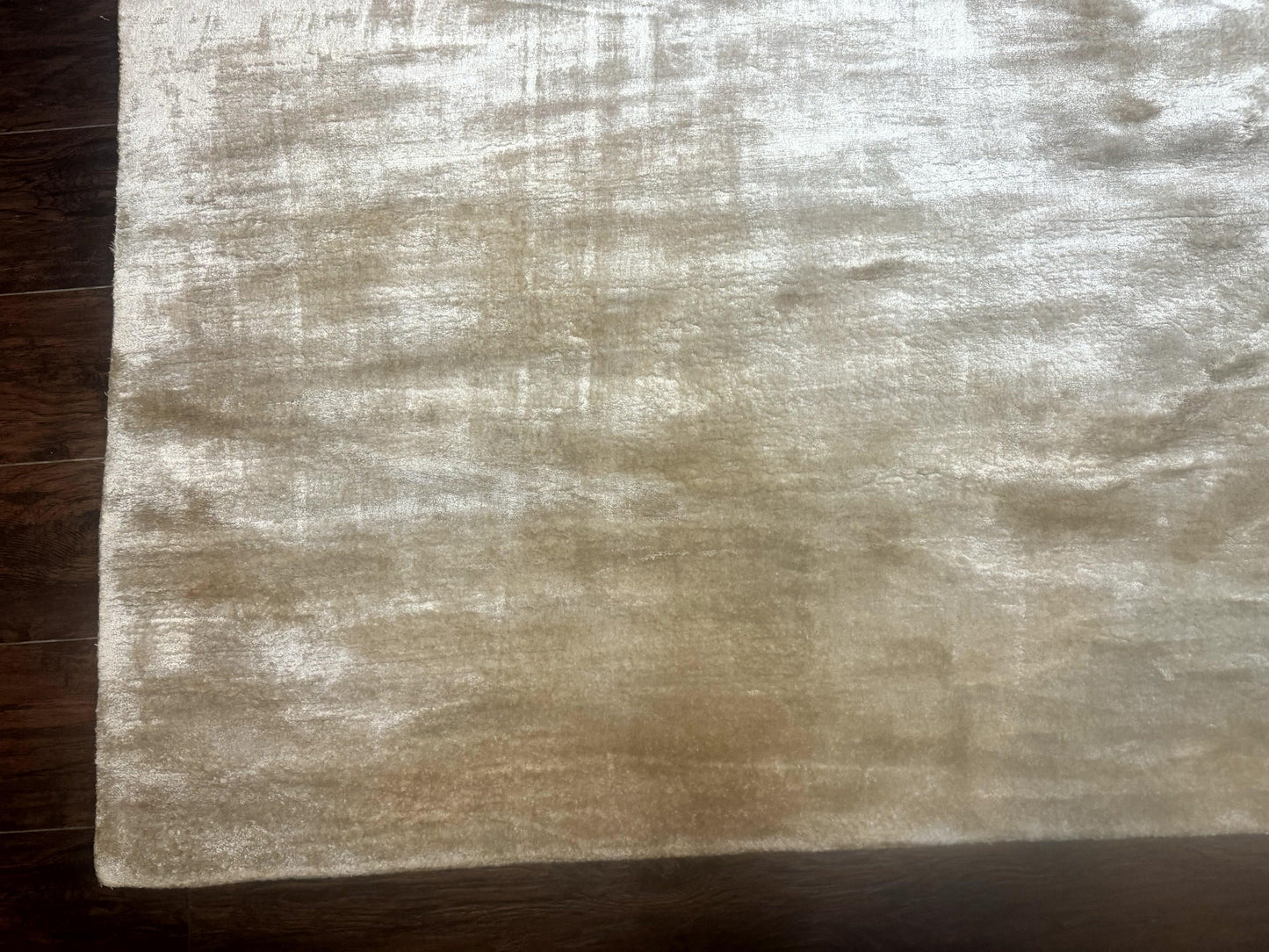 Silk Tibetan Rug 9x11, Handmade Silk Area Rug, Modern Contemporary Carpet - Nuvé
