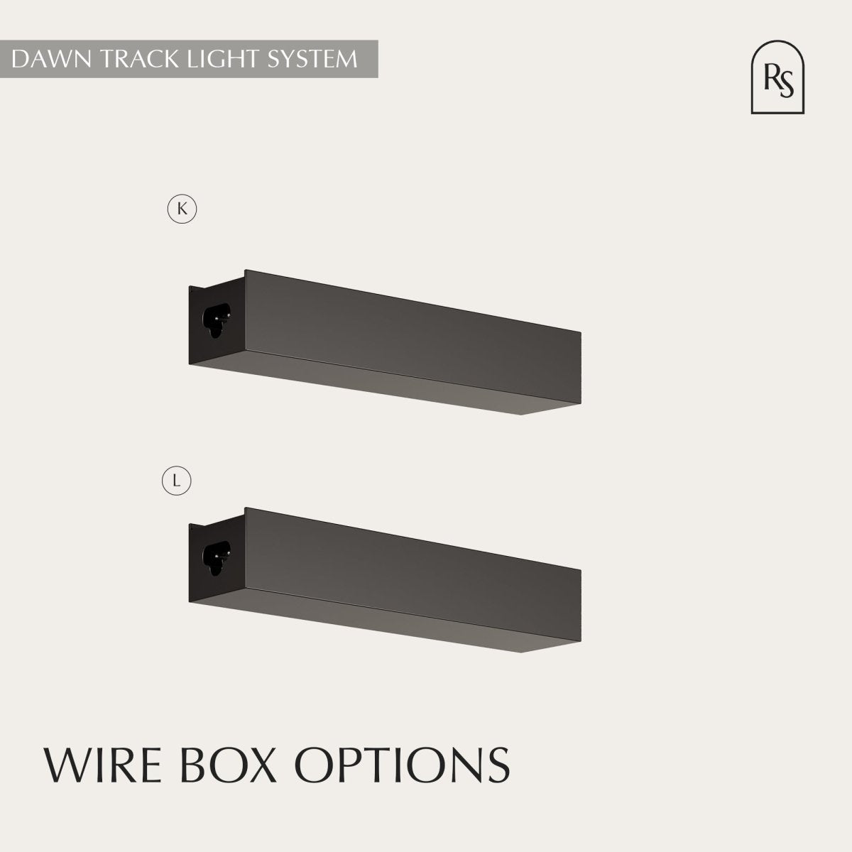 Dawn track light system by Residence Supply featuring adjustable spotlights and sleek modern design for home lighting.